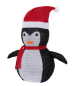 Preview: Koopman Pinguin, Gartenfigur mit 30 warmweißen LEDs, 68cm, Warmweiß, AZX100010